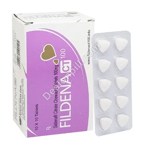 Fildena CT 100mg (Chewable Tablet) | Online Pharmacy Store