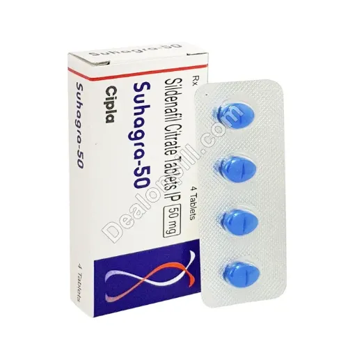 Suhagra 50mg (Sildenafil Citrate) | Online Pharmacy Store
