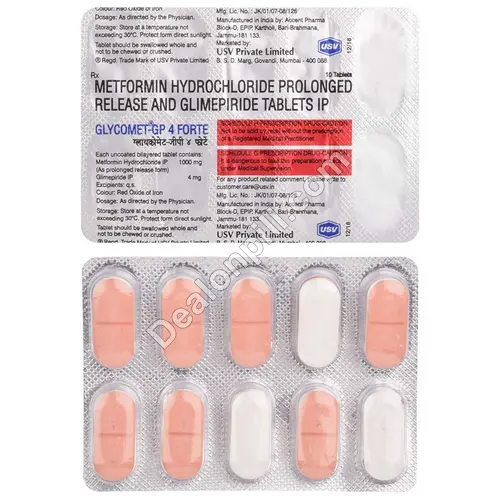Glycomet-GP 4mg Forte | Online Pharmacy