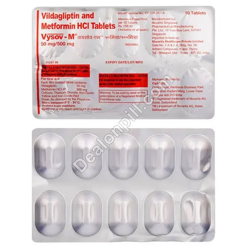 Vysov-M 50mg/500mg | Online Pharmacy Store in USA